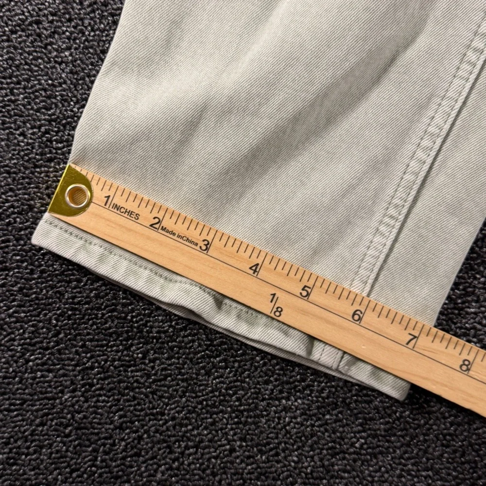 Everlane The Way High Jean Sage Green Womens 25R Organic Cotton‎ Straight Leg
